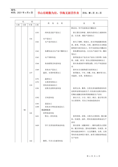 《国民经济行业分类和代码表》.docx