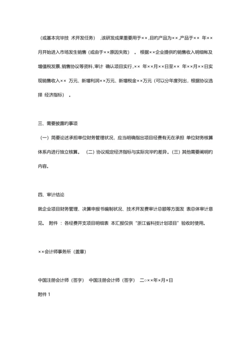 审计参考样式—事前立项事后补助项目.docx