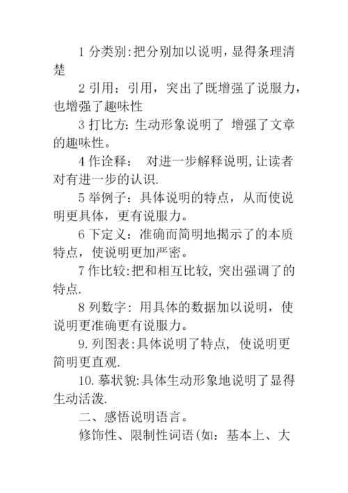 初中语文知识总结大全-初中语文知识点总结大全.docx