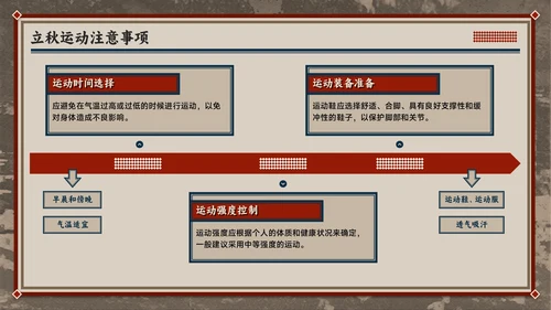 红色复古风立秋养生智慧：专业解读与健康宣教全攻略PPT模板