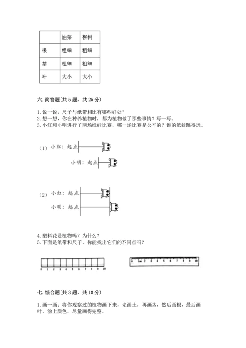 教科版一年级上册科学期末测试卷精品（全国通用）.docx