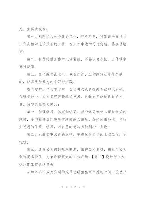 设计师个人试用期工作总结模板.docx