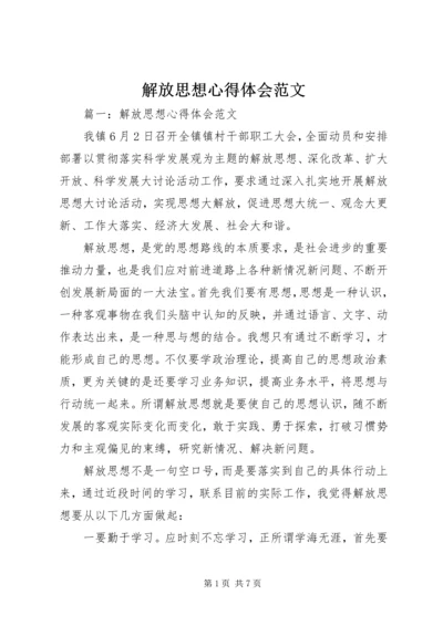 解放思想心得体会范文.docx