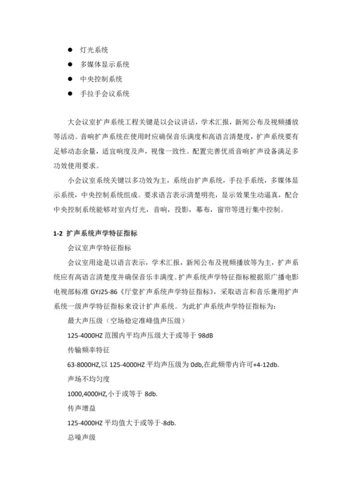 多媒体会议室整体设计方案模板.docx