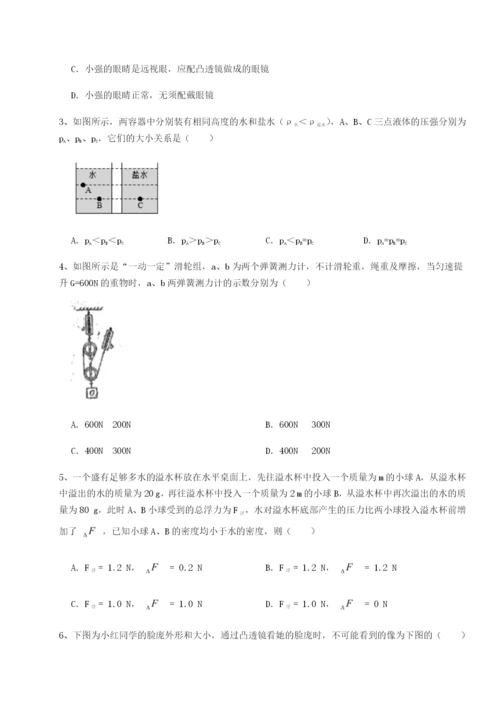 广东深圳市高级中学物理八年级下册期末考试专题练习练习题.docx