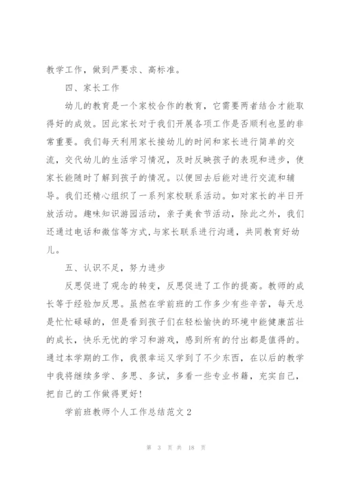 学前班教师个人工作总结范文5篇.docx