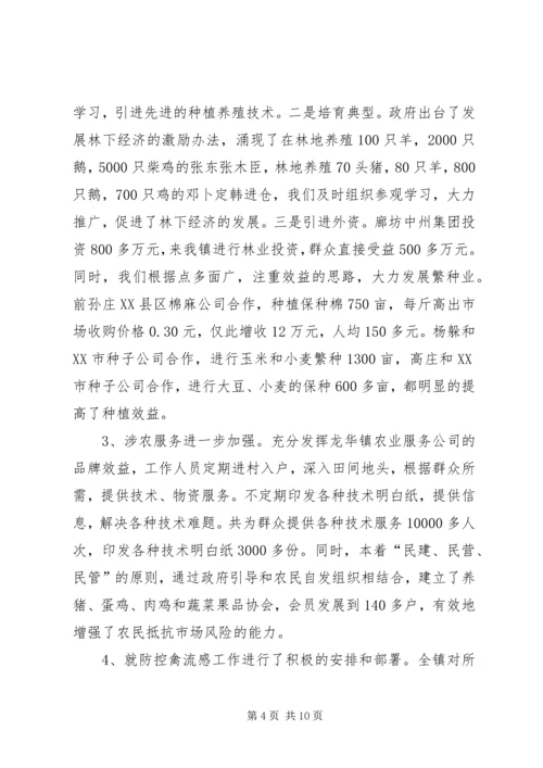 乡镇的年终总结范文.docx