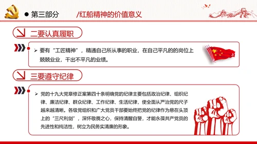 新时代弘扬学习红船精神党校党建党政党建党课支部团委学习模板