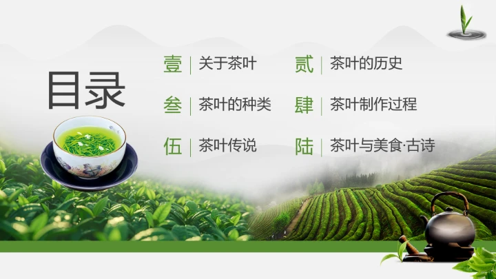 茶叶的故事 中国传统茶文化介绍主题班会课件