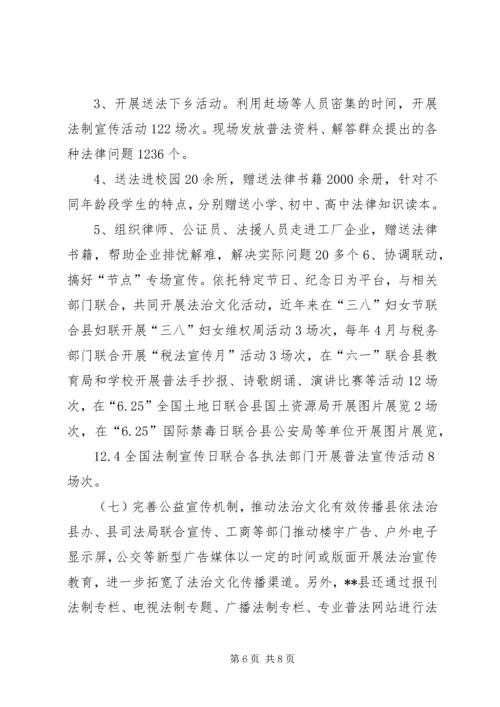 县法治文化建设工作情况汇报.docx