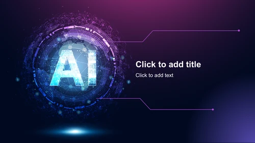 紫色科技风通用行业AI发布会PPT主题