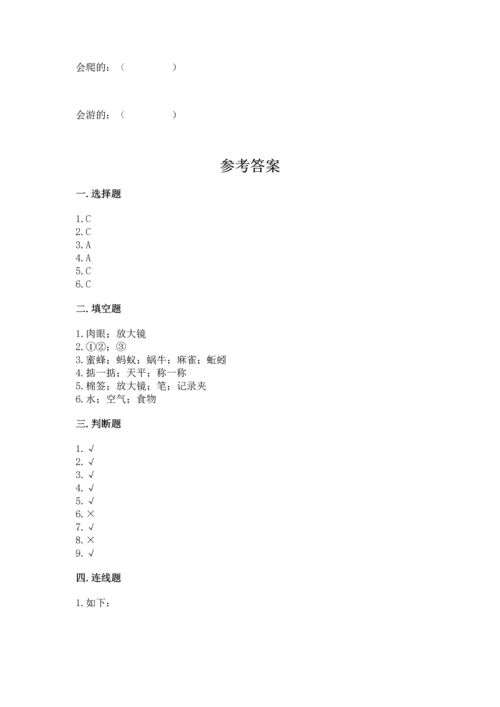 教科版一年级下册科学期末测试卷含完整答案【全优】.docx