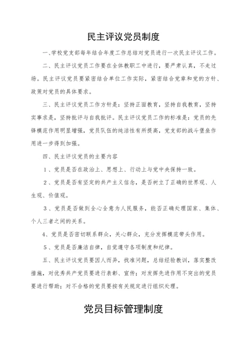 张义镇中路九年制学校党支部工作制度汇编.docx