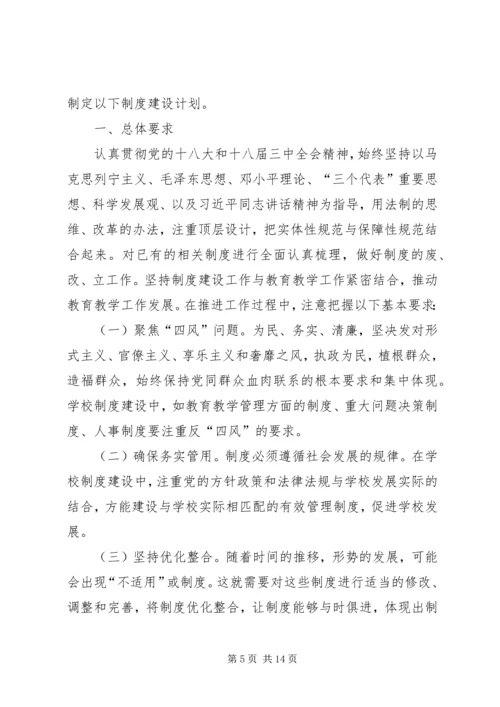 篇一：XX党的群众路线教育实践活动制度建设计划.docx