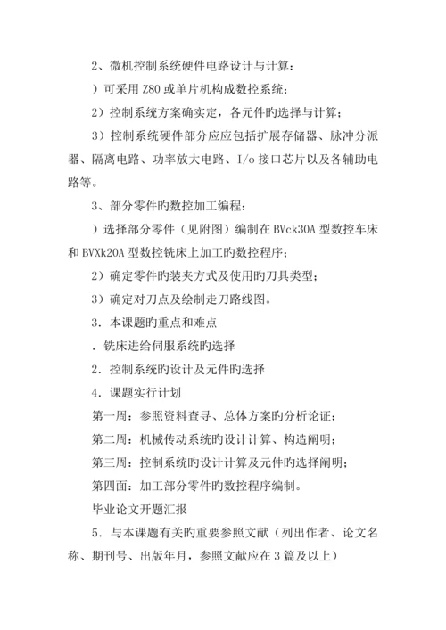 机电专业毕业设计开题报告.docx