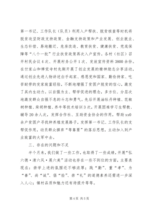 政府公民思想道德建设活动开展情况的报告.docx