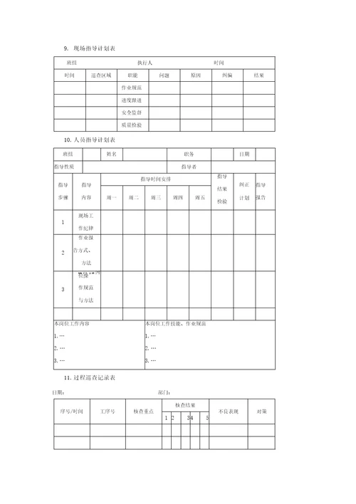 公司车间作业管理规范