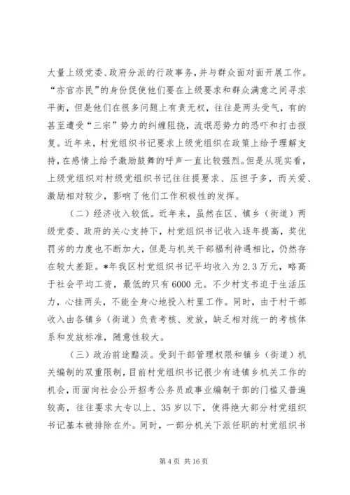 真心关爱村党组织书记促进农村发展稳定.docx