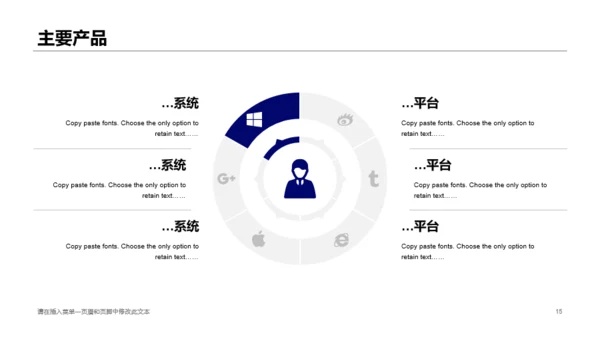 蓝色华中科技股份有限公司PPT案例