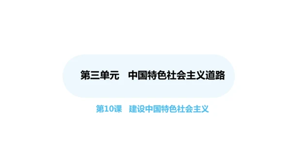 第10课 建设中国特色社会主义   课件 2024-2025学年统编版八年级历史下册