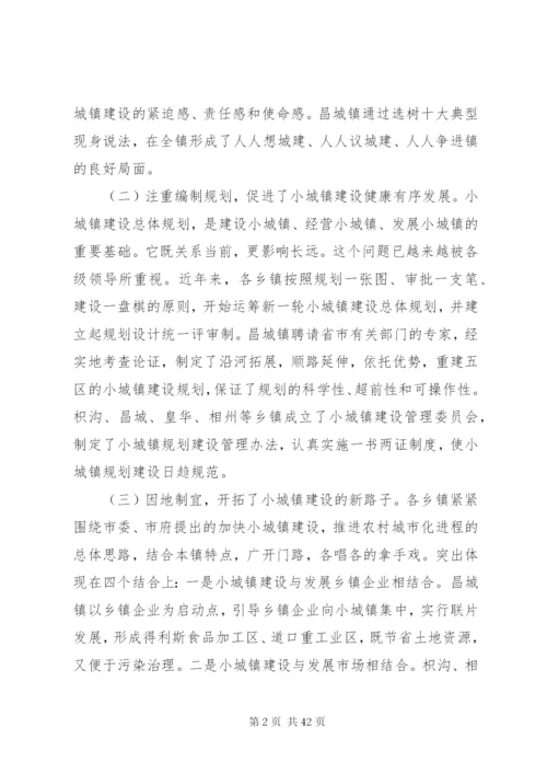 小城镇建设调研报告范文4篇.docx