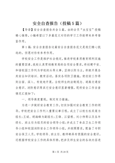 安全自查报告（投稿5篇）.docx