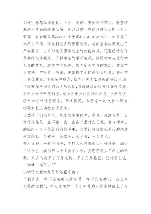 小学语文教学反思总结报告.docx