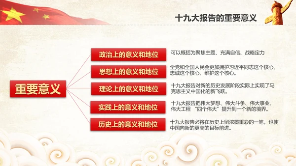 学习贯彻落实十九大报告精神PPT模板课件