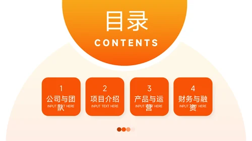 黄橙高端欧美风渐变商业计划书PPT模板