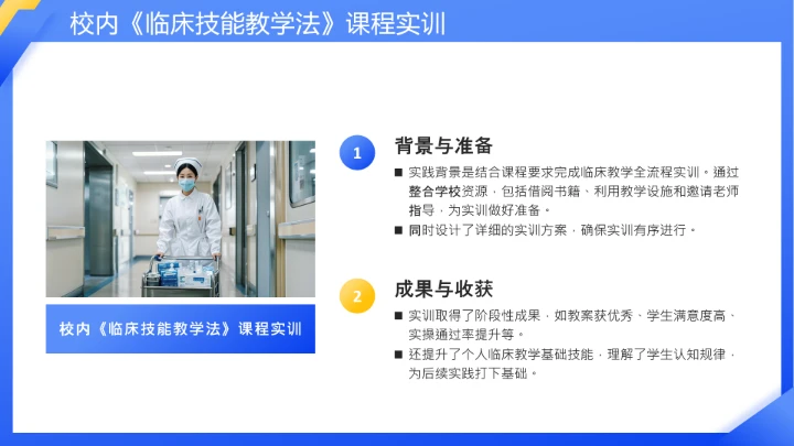 临床医学专业大学生职业生涯发展展示PPT模板