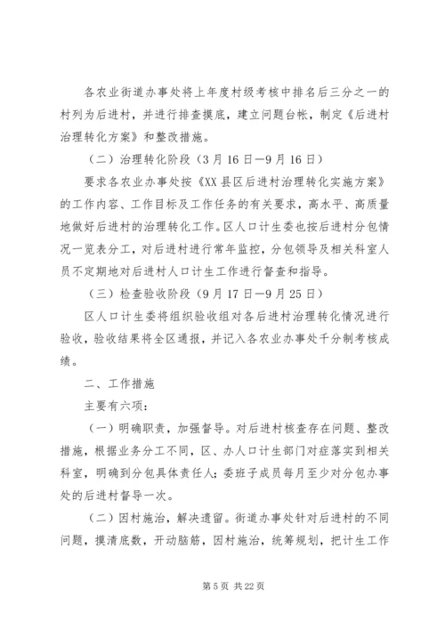 县直部门后进村治理转化情况汇报范文合集.docx