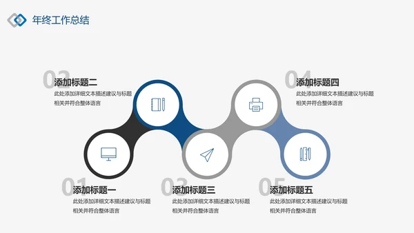 潘通蓝2021商务工作总结工作计划述职报告通用动态PPT模板