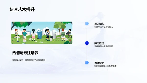 舞蹈学习教学报告PPT模板