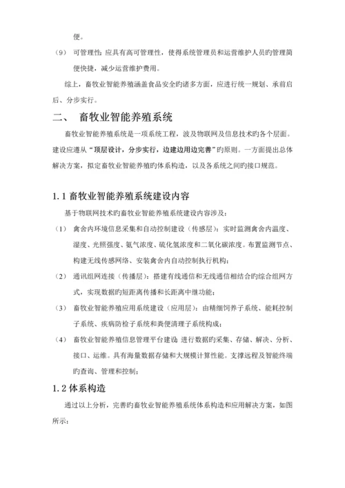 畜牧业智能养殖系统解决专题方案.docx