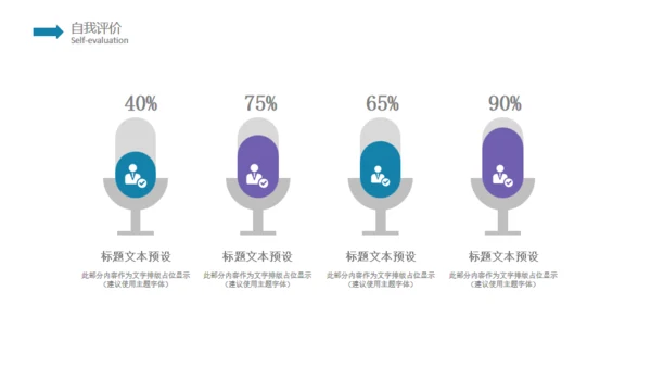 简约大气紫色个人工作汇报通用PPT模板