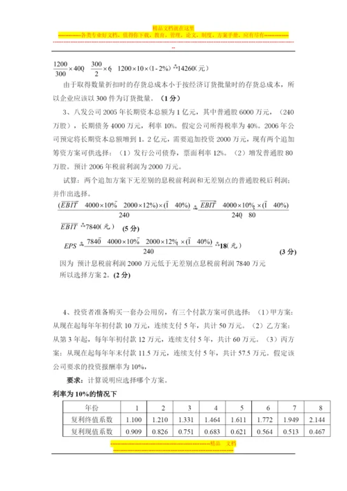 财务管理题0.docx