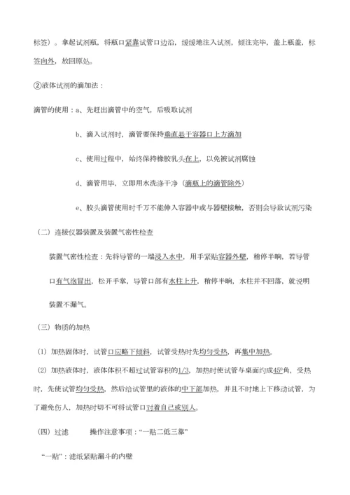 2023年初三化学前三单元知识点总结.docx