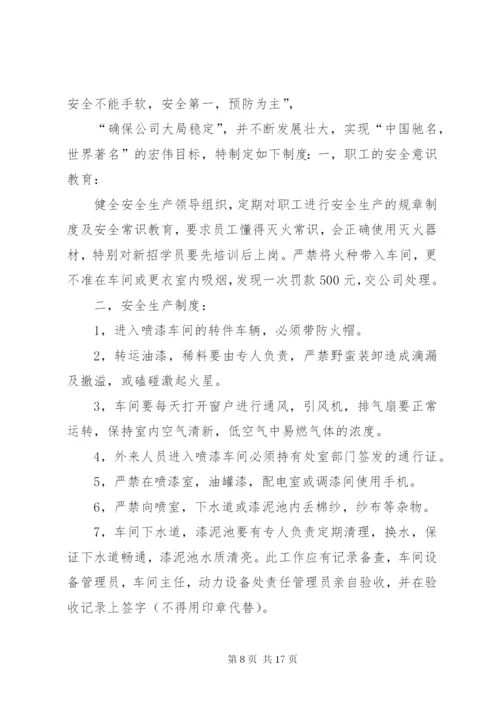 喷漆房安全管理制度专题.docx