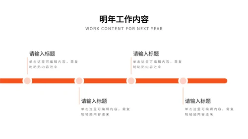 橙色创意时尚商务年终总结PPT模板