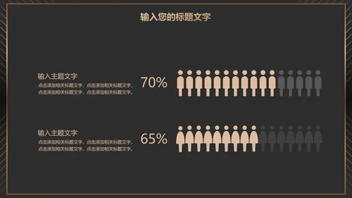 黑金商务项目总结PPT模板