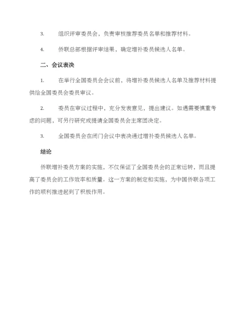 侨联增补委员方案.docx