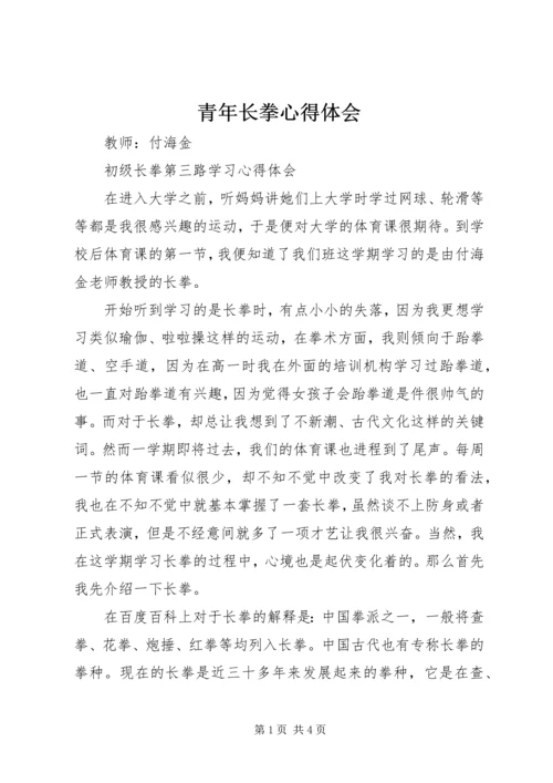 青年长拳心得体会 (4).docx