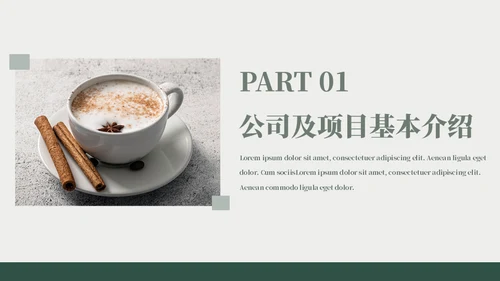 咖啡店可可豆项目计划书模板