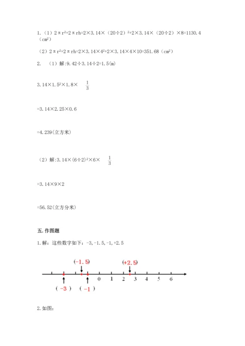 人教版六年级下册数学期末测试卷【精华版】.docx