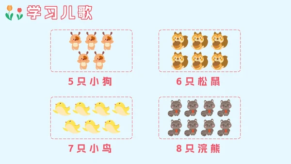 人教版一年级上册第一课数一数PPT模板