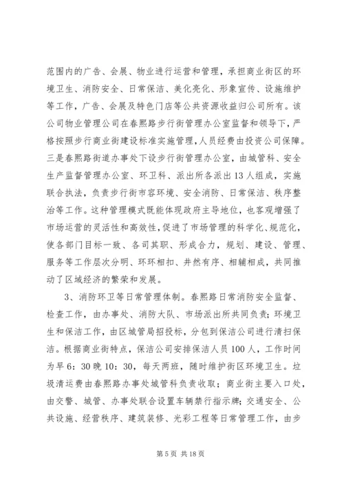 商业街考察报告.docx