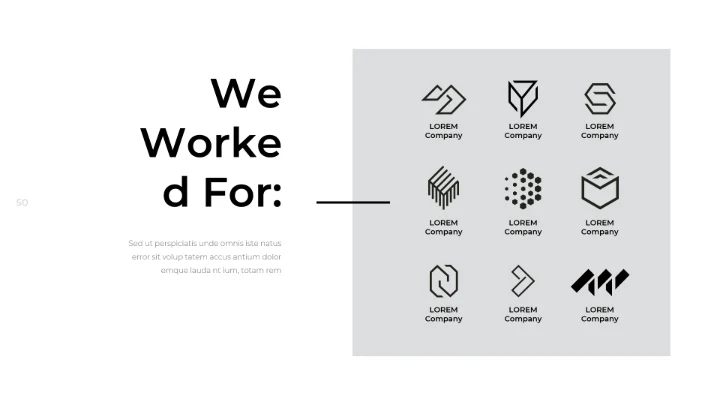 创意黑白调极简主义公司简介动态PPT模板