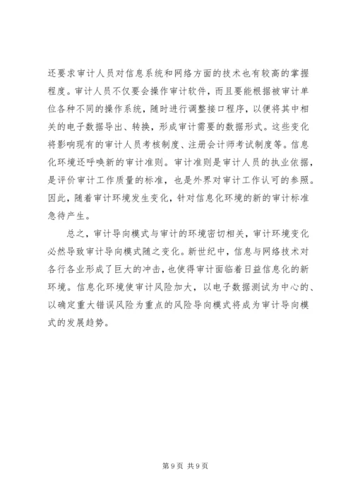 信息化环境下审计导向模式探析.docx