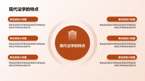 棕色现代法学类专业通用PPT模板