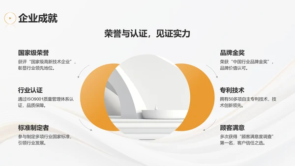 灰色简约风通用行业企业宣传PPT模板